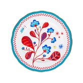 Porcelain Dinner Plate - Leaves - Mamma Mia - Baci Milano